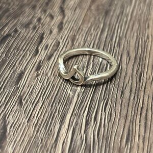 Elegant Silver Twist Ring